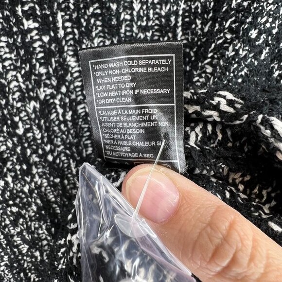 Steve Madden Kirsten Sweater Black Multi Turtleneck Style Knit Womens Size L NWT - Picture 5 of 7